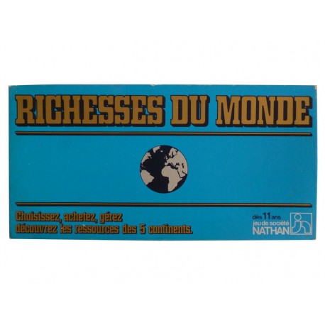 RICHESSES DU MONDE